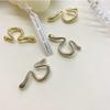 Minimalisme Vloeibaar Metaal S-vormig Geen Piercing Clipoorbellen voor Vrouwen Cool Meisje Oor Cuff Modieus Statement Oorbellen Sieraden Cadeaus