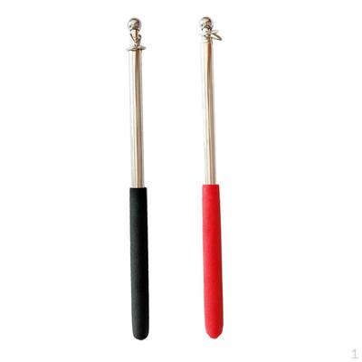 2 Pieces 1m Telescopic Stainless Steel Flagpole Banner Guide Pole