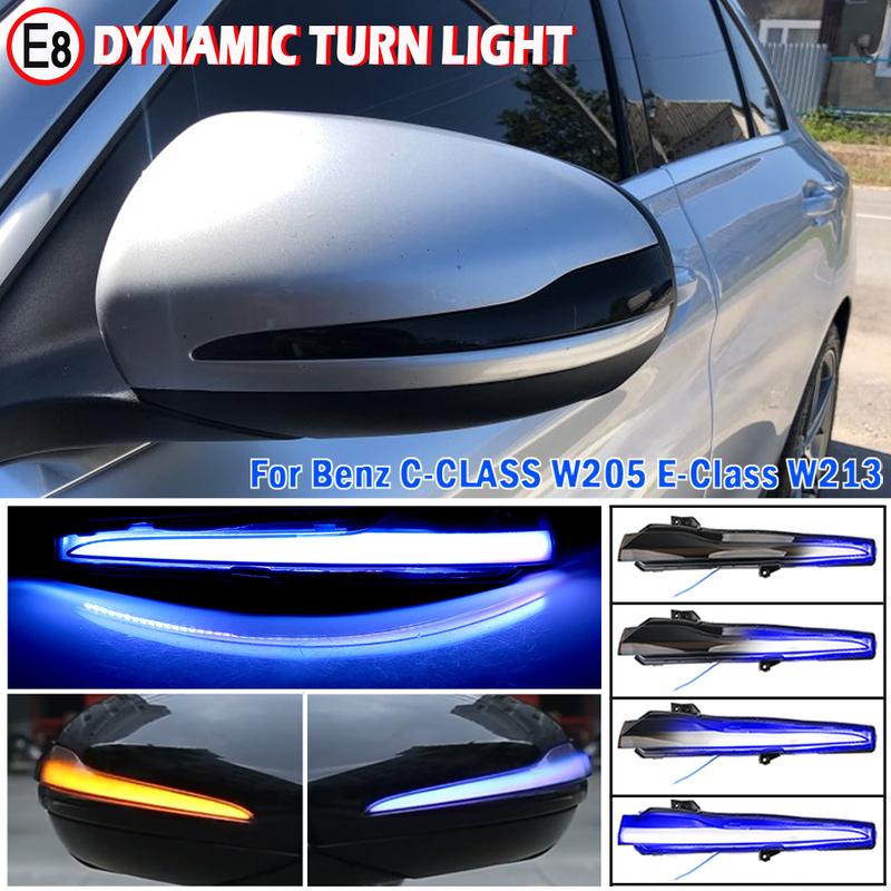 Für Mercedes Benz CES GLC W205 X253 W213 W222 V Klasse W447 Dynamische Blinker Blinker Sequentielle Seite Spiegel Anzeige Licht