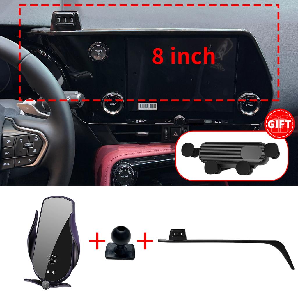 Support de téléphone personnalisé pour Lexus NX 2022 2023 2024-2026 (14 pouces/9,8 pouces), Base d'écran de tableau de bord, sans perceuse