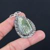 Halloween Deal Sterling Silver Natural Swiss Green Opal Wedding Birthday Pendant