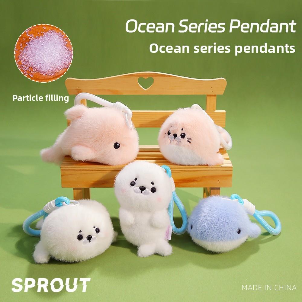 Seals Life Sea Dolphin Plush Keychain Toy Doll For Bag Decoration Collectors