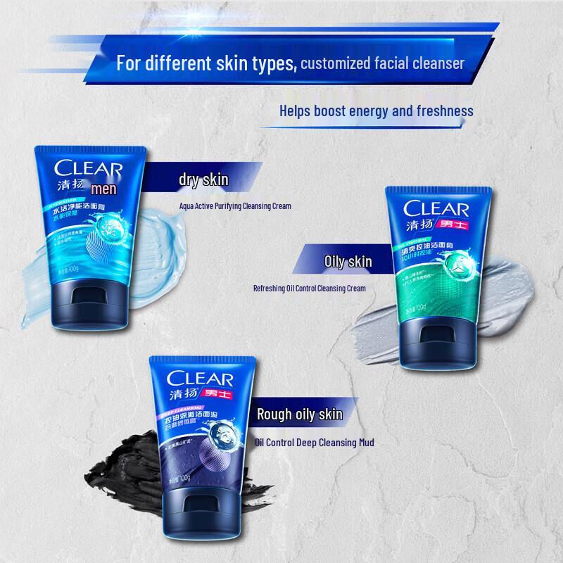 Clear Herren Ölkontrolle Gesichtsreiniger