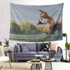 1pc Funny Chicken Tapestry  WhipSmart Rooster Design AntiWrinkle Soft Polyester Wall Hanging for Home Decor Parties