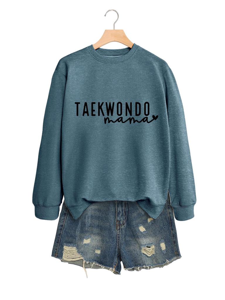Women's Taekwondo Mama Casual Fashion Sweatshirt: Versatile, Comfortable & Stylish