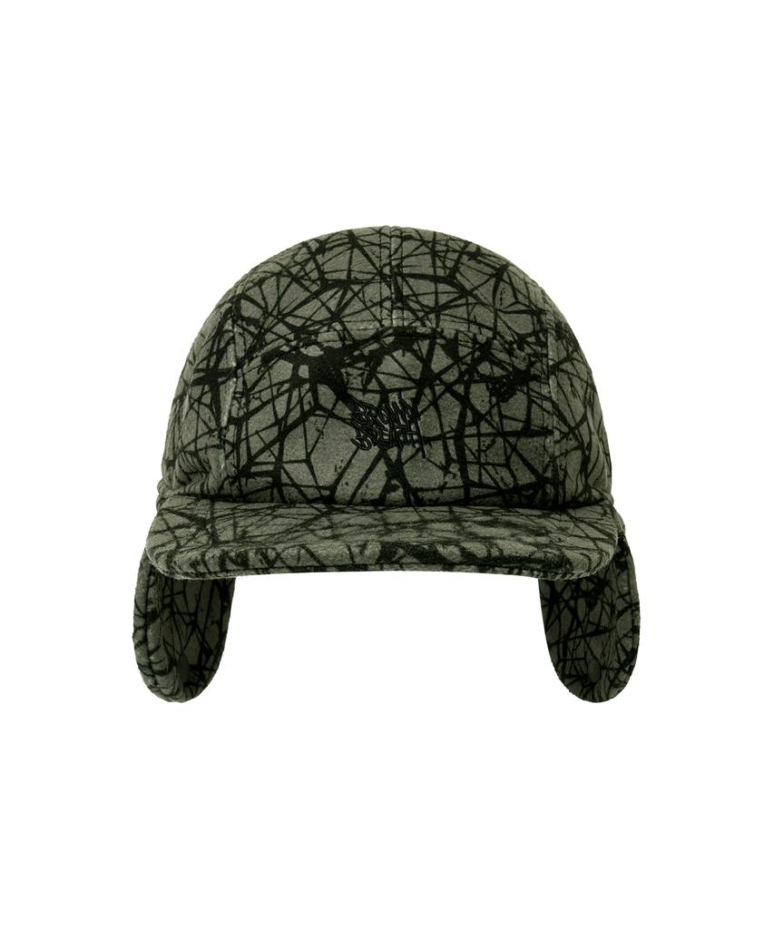 BROWNBREATH Sprawl Boucle Earflap Camp Cap - Khaki
