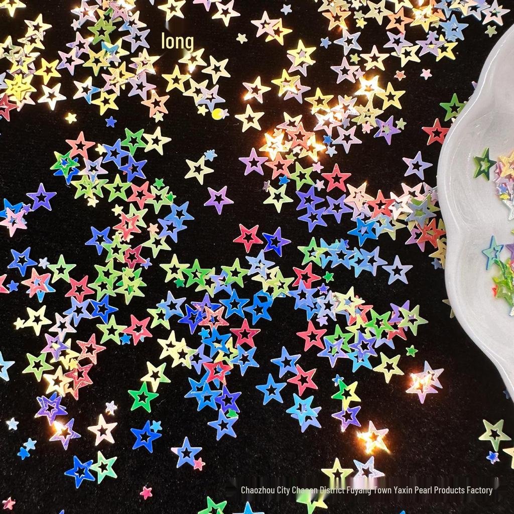 7mm Mixed Irregular Star Sequins for DIY Crafts and TikTok Live.