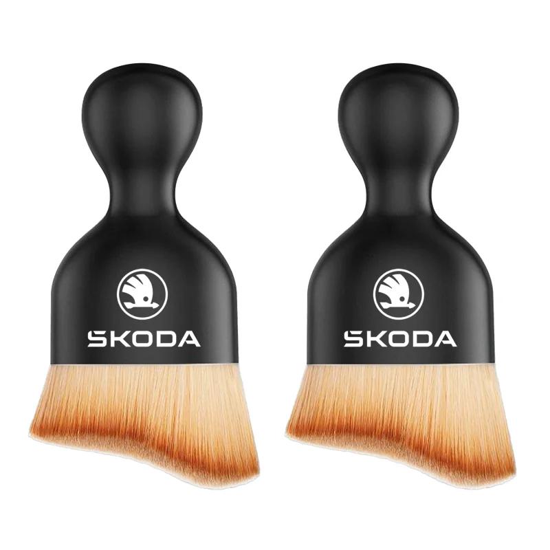 Car Interior Cleaning Soft Brush Dashboard Air Outlet Home for Skoda Yeti VRIS Octavia a5 Karoq Kamiq Fabia Kodiaq Rapid Superb