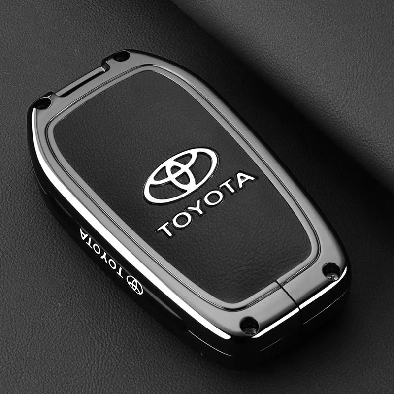 Key Fob Cover Case Compatible with 2025 2024 Toyota Sienna Highlander Corolla Crown Venza RAV4 Tacoma Fortuner Land Cruiser
