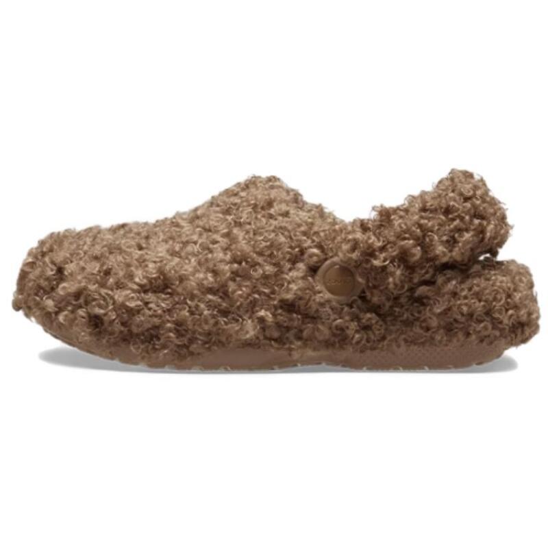 Crocs Stylish and Versatile EVA Anti-abrasion Toe Slippers Unisex Brown