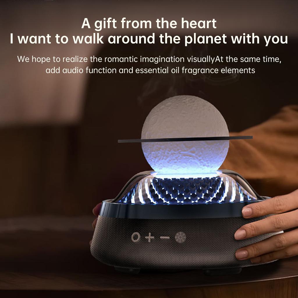 Essential Oil Diffuser with Wireless Speaker LED Colorful Atmosphere Light Nightlight Music Player