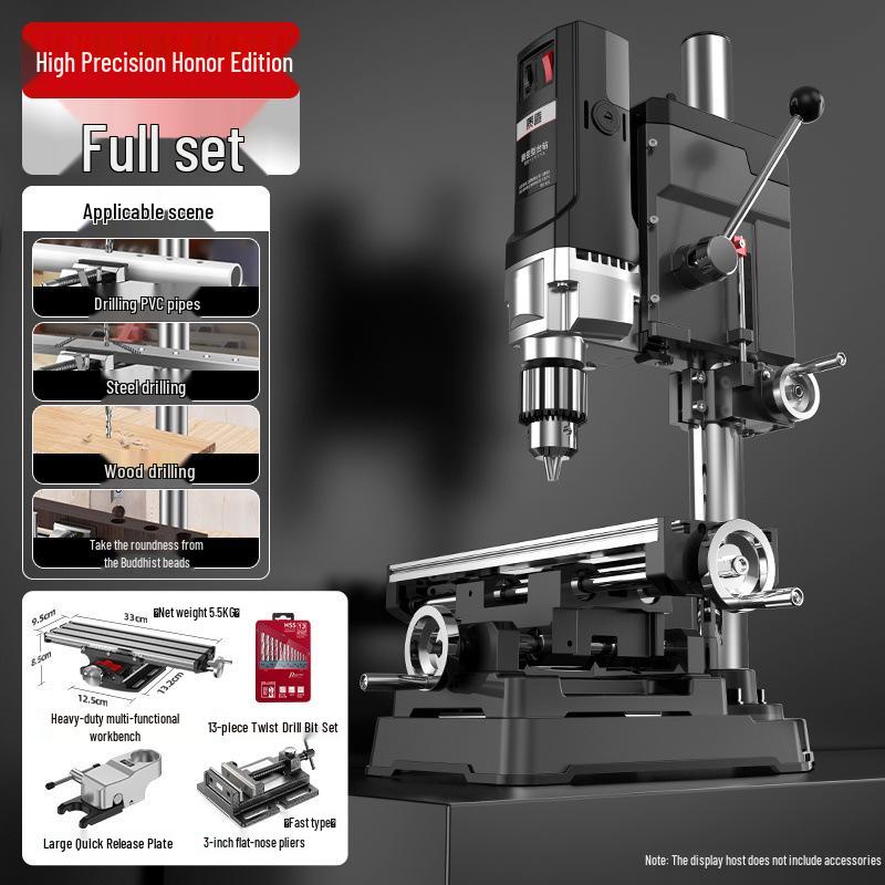 High-Power 220V Multi-Functional Bench Drill for Household and Industrial Use