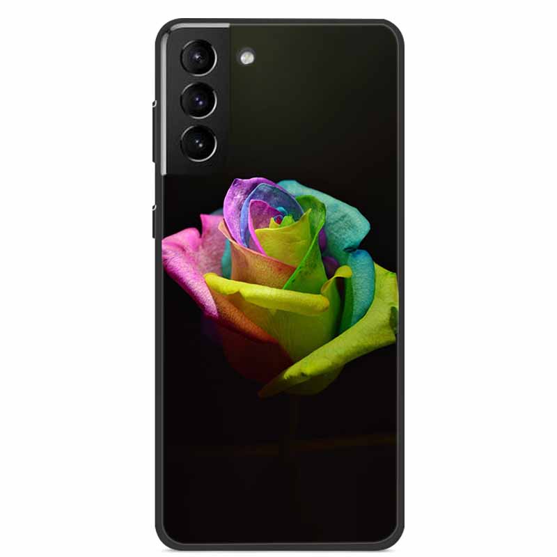 For Samsung S22 Case Wolf Lion Cat Black Silicone Soft Back Cover Case For Samsung Galaxy S21 FE S22 Ultra Phone Case S 22 Funda