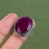 Faceted Kashmir Ruby Ring 925 Sterling Silver Ring Top Quality Gemstone Ring Ruby Jewelry Handmade Ring Gifts For Dad Available In Ring Size