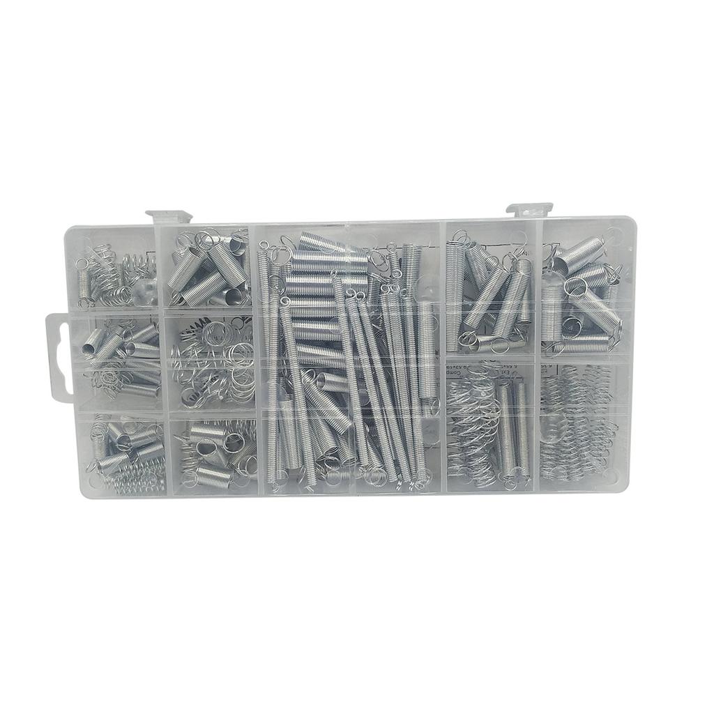 200PCS Tension Extension Spring Compression Spring Stretch Hook Spring Set DIY Hardware Accessories Set