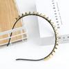 Cool Captivating New Party Women Lady Metal Studded Spike Bow Hair Clips Rivets Hair Band Headband