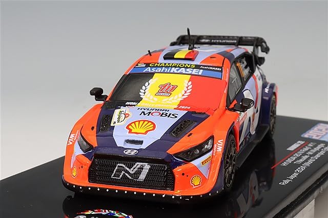 IXO Hyundai i20 N Rally1 Hybrid 2024 Rally Japan Videga World Champion Edition 1/43 #11 T. Neuville/M.