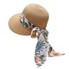 Summer Straw Sun Hat for Women Wide Brim Foldable Beach Cap UV Protection Panama Sombrero Paja Verano