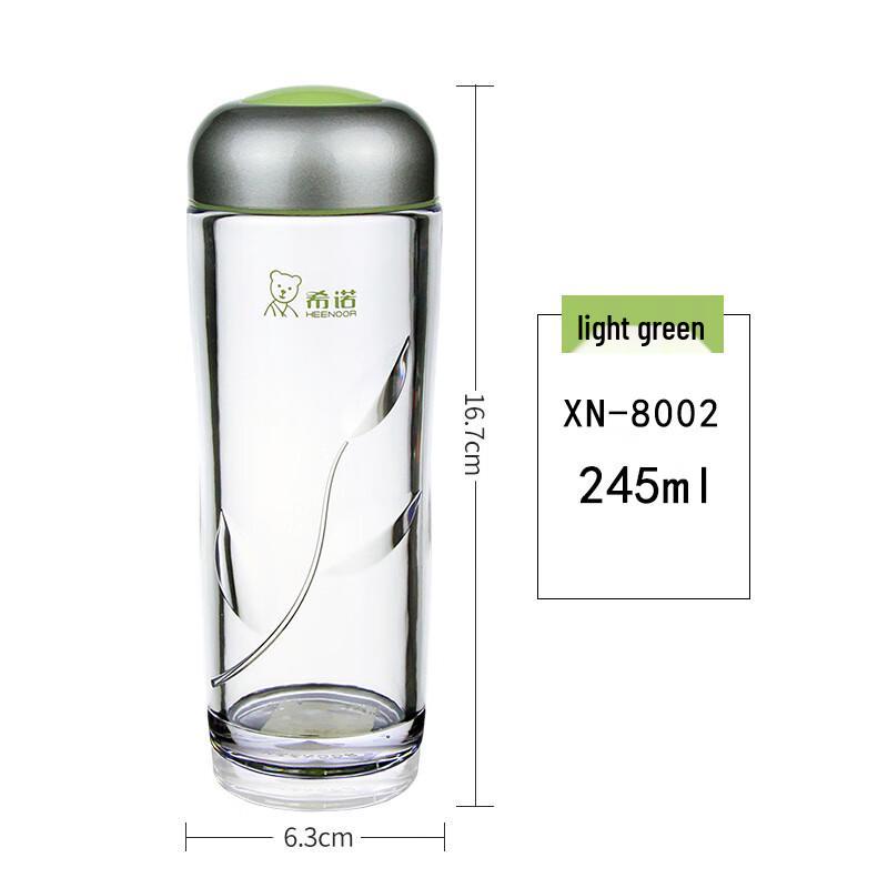 Cute Portable Leak-Proof Glass Water Bottle