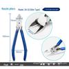 High-Quality Alloy Steel Japanese Mini Angled Cutters for Network Cable - Flat Jaw Shears with Angled Tip