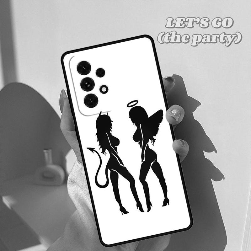 Cute Sexy Girl Devil Phone Case For Samsung Galaxy A42 A31 A40 A51 A71 A32 A80 A91 A52 A72 A73 A20e A21S A50 A70 A11 A12 Cover