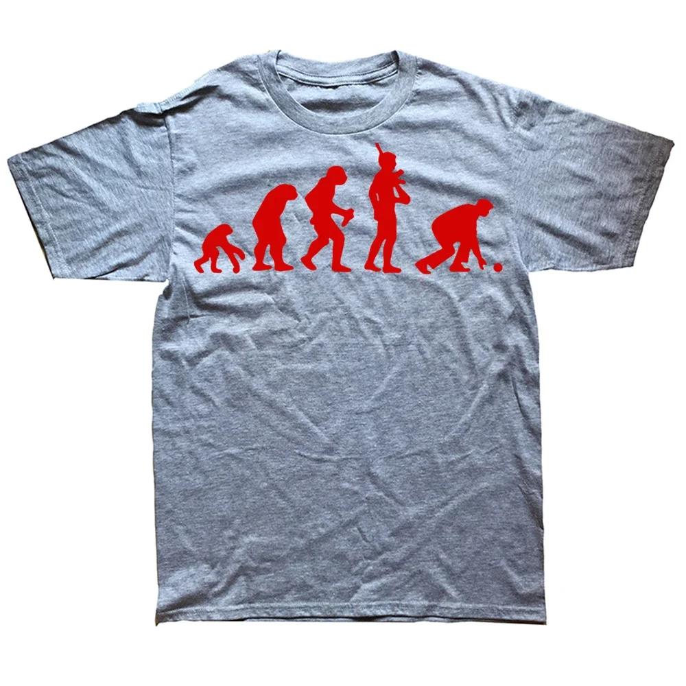 Novelty Awesome Evolution Of Lawn Bowls T shirt Bowling Streetwear Short Sleeve Birthday Gift Summer Style T-shirt Mens Clothing