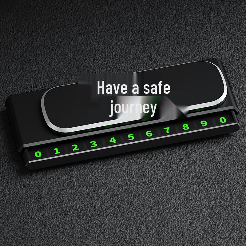 Magnetic Temporary Car Parking Sign with Luminous Hidden Contact Plate