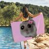 Sad Hamster Meme Cute Towel Quick Drying Beach Towels Are Suitable For Swimming Pools Camping Yoga And The Gym