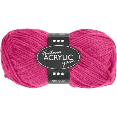Acrylic Yarn - Luxury - 3 Strands - Pink - 22 Stitches X 26 Rows - Needle Size 4