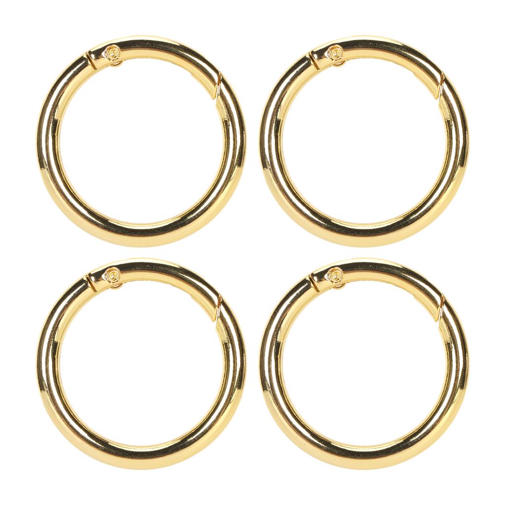 20Pcs Spring O Rings 1.61in Diameter 0.2in Thick Strong Copper Compact Spring Buckles for Keychain