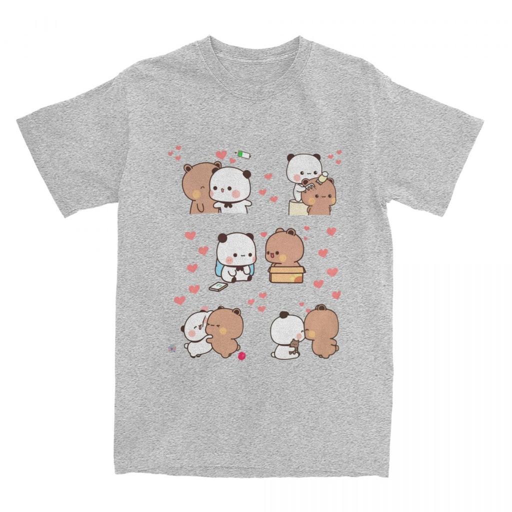 Bear And Panda Bubu Dudu Balloon T Shirt Unisex Cotton T Shirts Summer ONeck Novelty Tee Shirt Cheap Oversized Clothes
