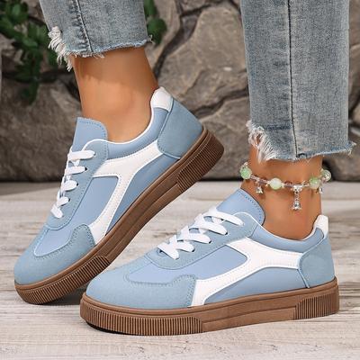 Zapatos Deportivos con Cordones para Mujer - Diseño de Corte Bajo, Adecuados para Fitness, Skateboarding, Uso Diario y Zapatos Casuales Toda la Temporada, Zapatos Deportivos para Mujer