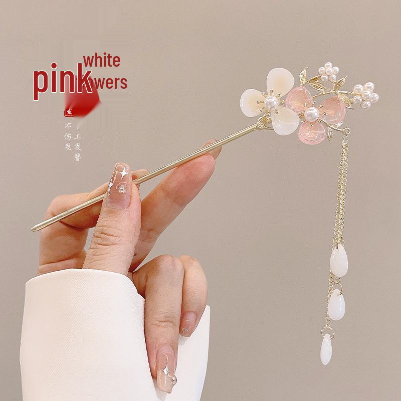 Traditional Sandalwood Hairpin for Chinese Cheongsam & Hanfu Updo