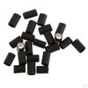 200PCS 6mm Glue Shrink Tubes Micro Beads for Hair Extensions Black