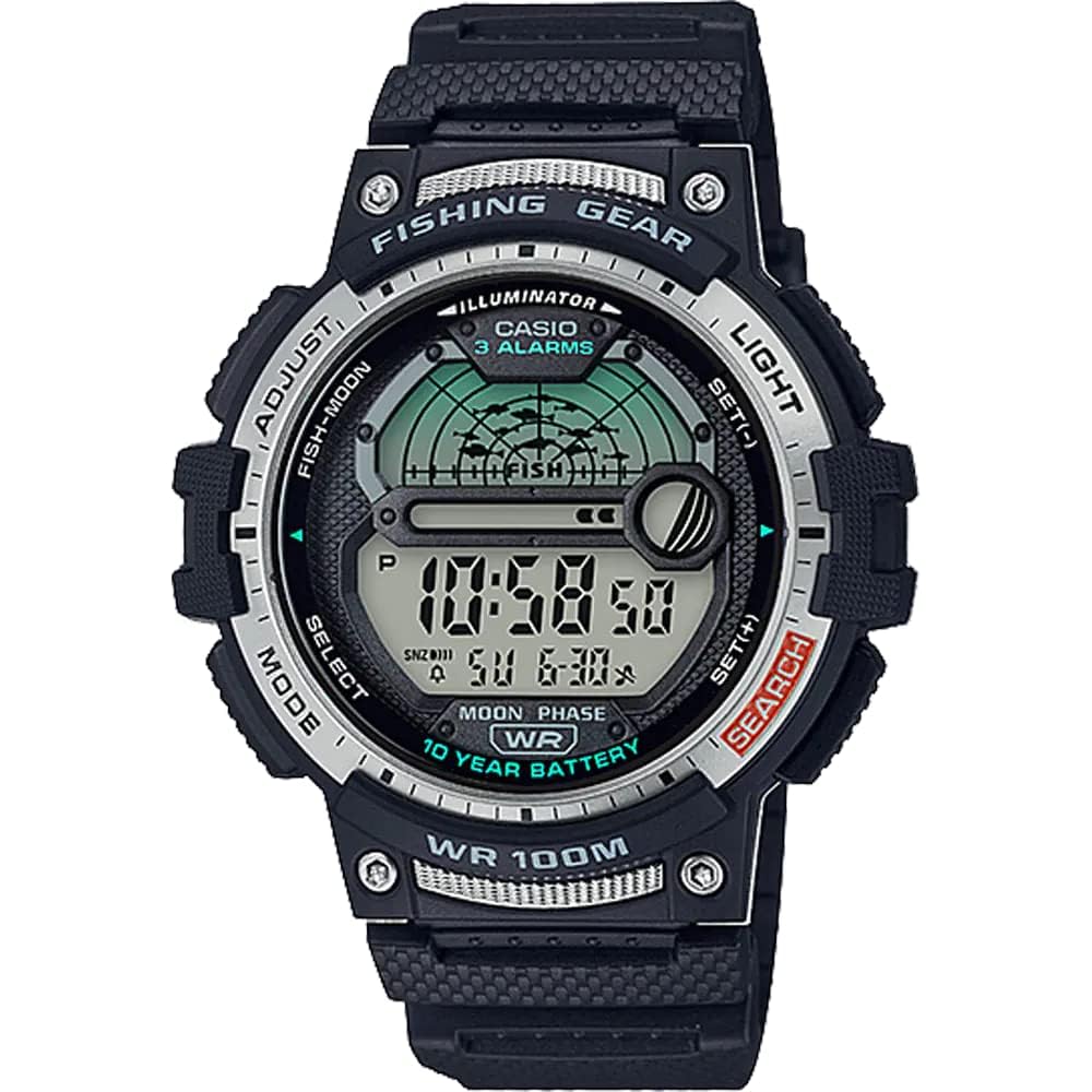 Casio Fishing Gear WS-1200H-1AV Men s Watch Black with Original Box Outdoor Model