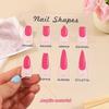 Nail Shapes Display Board Transparent Acrylic Board Wood Base With Diamond Nails Art Prop Desktop Nail Art Works Show Board