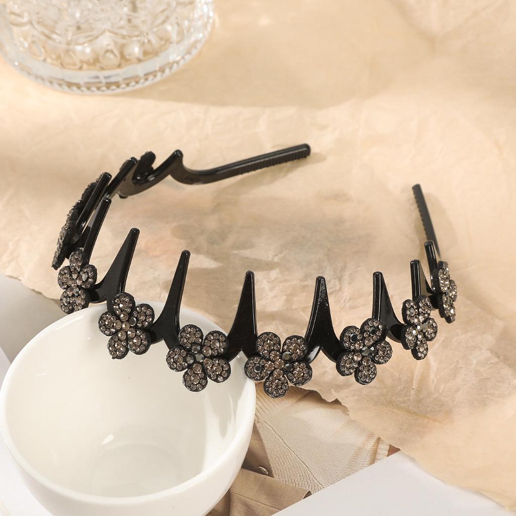 1PCS Wave Headband Female Bangs Broken Hairpin Lazy Braided Headband Simple Fairy All-match Air Non-slip Hairpin Butterfly Headband