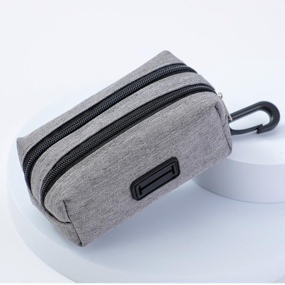 Double Zipper Dog Poop Bag Holder Cleaning Tools Multifunctional Pet Treat Bags Dog Walking Pet Waste Bag Dispenser Outdoor