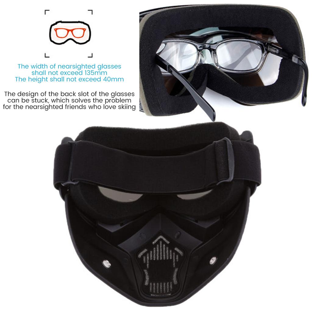 Dustproof Motocross Glasses Windproof Motorcycle Goggles Breathable Full Face Protective Motorbike Dirt Bike MTB Helmet Mask