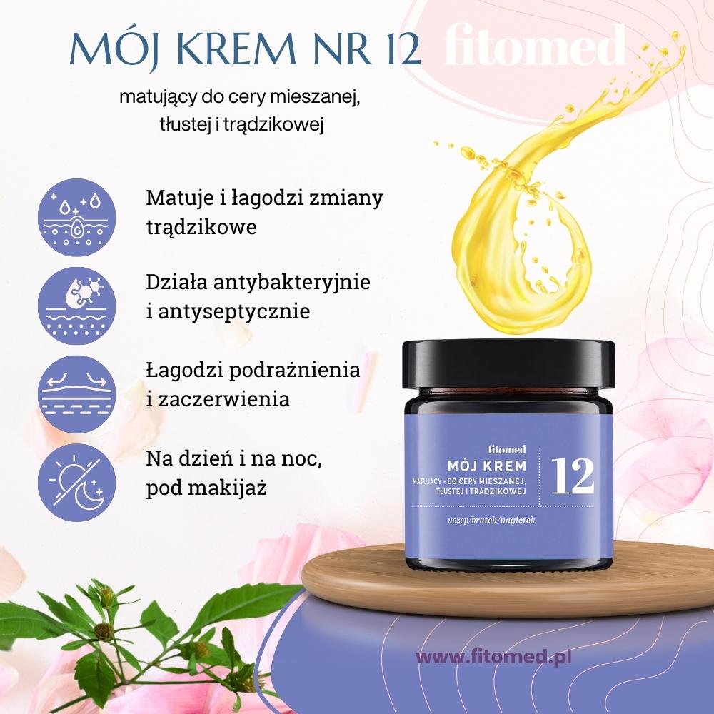 Mój krem nr 12 do cery mieszanej, tłustej i trądzikowej (55 g)