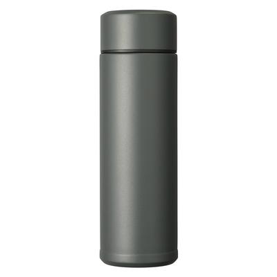 DUNKELGRAUE Edelstahl-Thermoskanne Wasser für Männer und hält Getränke kalt oder Vakuum direkt für Getränke MB-10S (GY) Flasche, 300ml, Damen, Heiß,