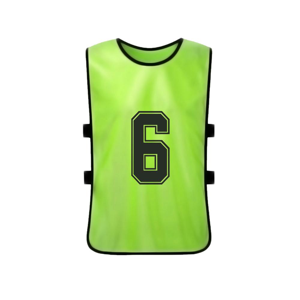 12 PCS Kid S Football Pinnies 2 Colors Quick Drying Soccer Jerseys Youth Sports Scrimmage Basketball Training Numbered Bibs Practice Sports Vest