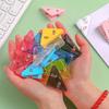 5/10pcs Triangle Clip Office Stationery Book Holder Paper Acrylic Pp Folder Storage Materials Bills Folder Desk Organizers