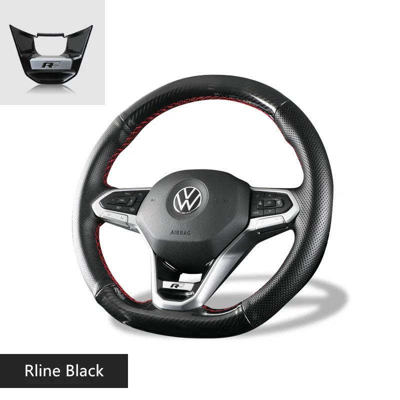 

2025 Hot Car Steering Wheel Emblem Sticker Decals for Volkswagen VW Golf 8 MK8 Magotan CC Tayron X Touareg Accessories