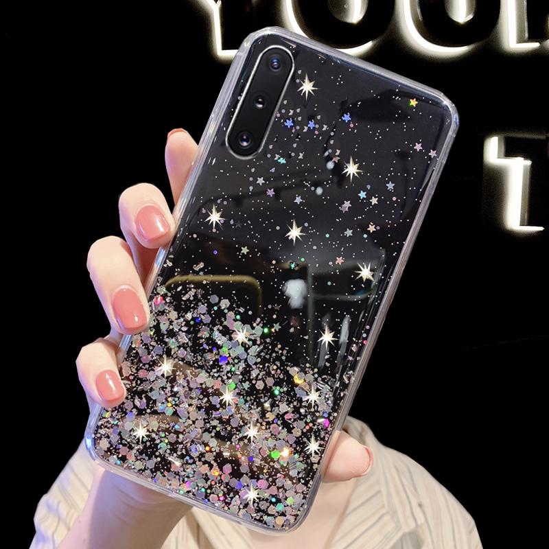 Husa din cristal moale cu sclipici pentru OPPO A5 A9 2020 A5S A3S A9S A1K Realme C3 C2 3 5 6 Pro XT X2 X Reno 2 Z 2Z 3 4 Pro Ace Husa din silicon