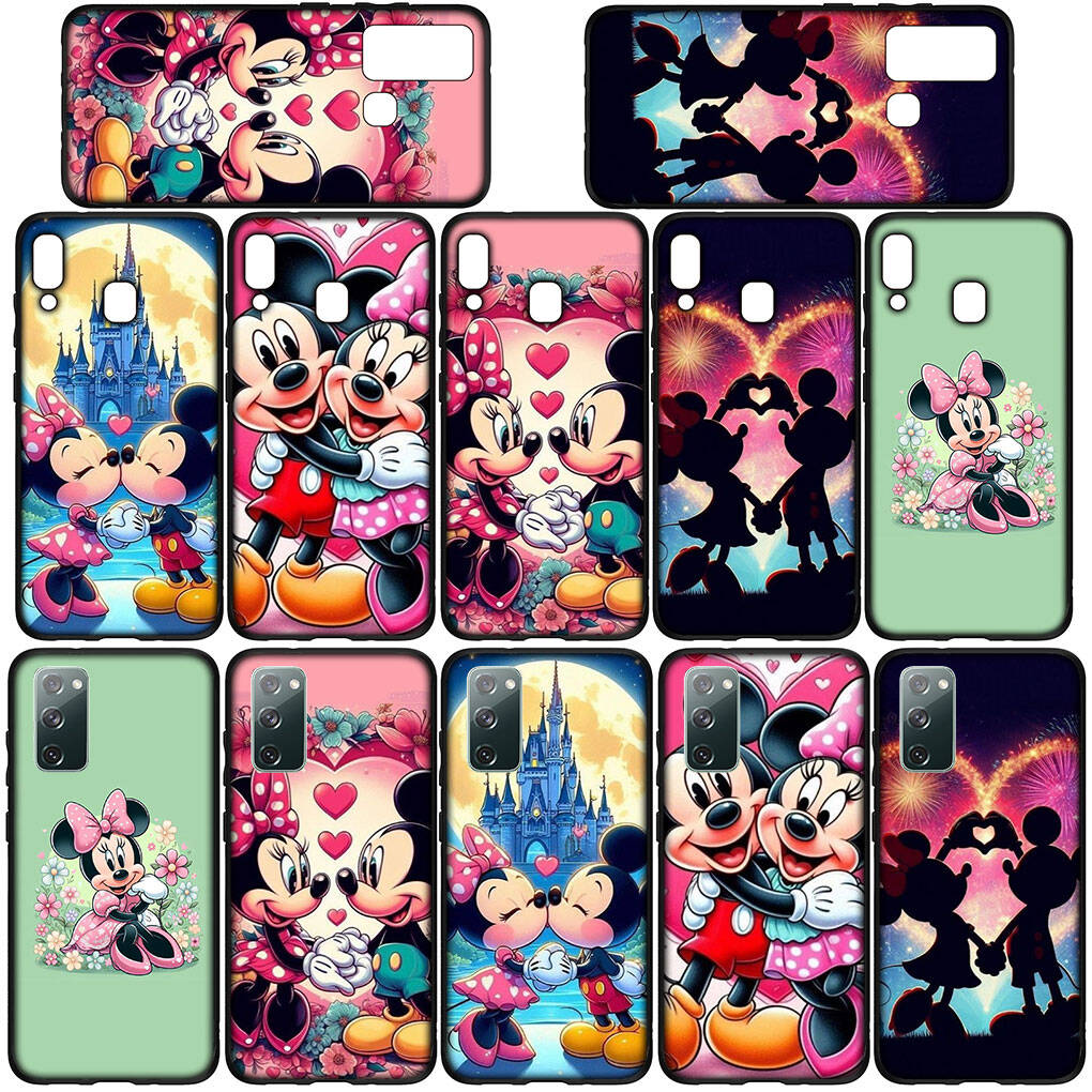 Phone Case for iPhone 17 16 15 Plus Huawei P30 P20 Lite Redmi Note 14 12 11 13 Pro Max OPPO A60 A80 A40 A18 A38 A54 A16 Mickey Mouse Pink Minnie Cover