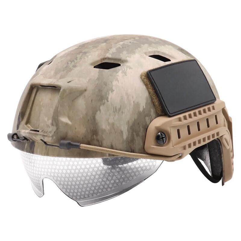 Tactical Camouflage Helmet with Goggles