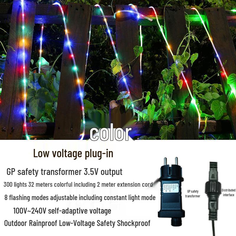 Solar LED Waterproof Christmas Fairy String Lights for Outdoor Decoration