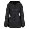 Fashion Women Hooded Outwear Ladies Warm Coat Long Padded Slim Jacket