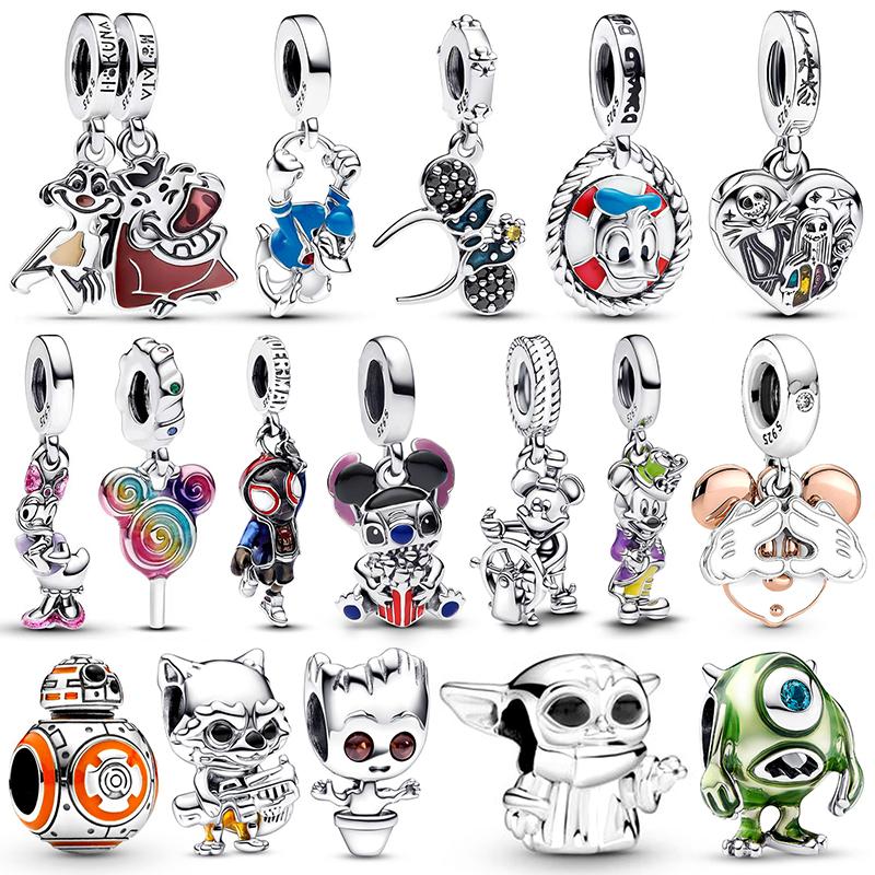 Neue Donald-Duck-Anhänger aus Kupfer, passend für Armbänder und Halsketten – Luxus-DIY-Schmuckgeschenk für Damen